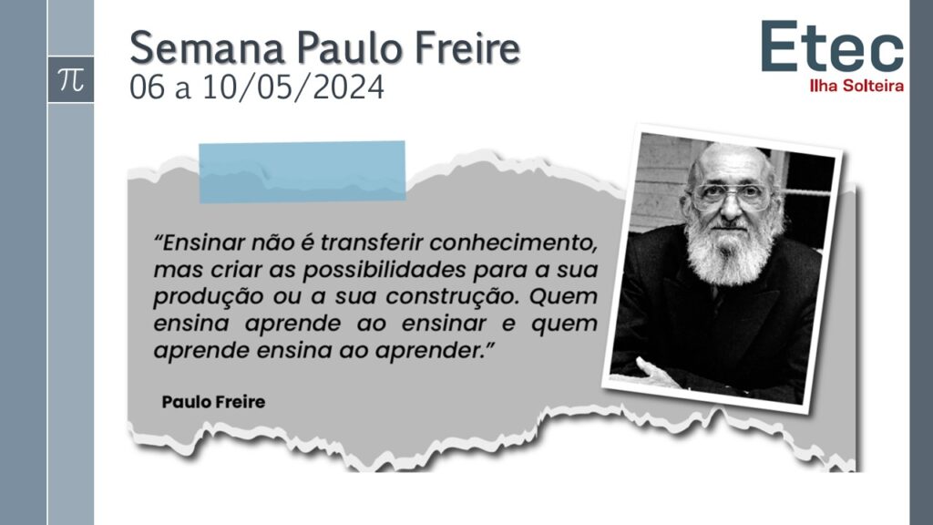 Semana Paulo Freire 2024.1